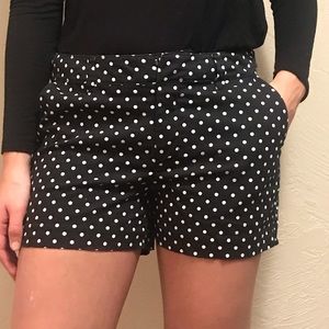 Black and White Polka Dot Shorts